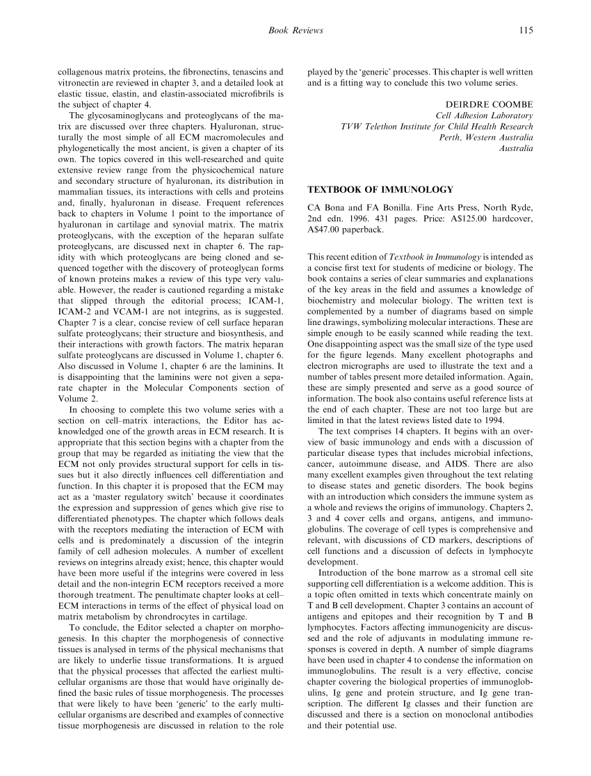 Medical immunology textbook pdf